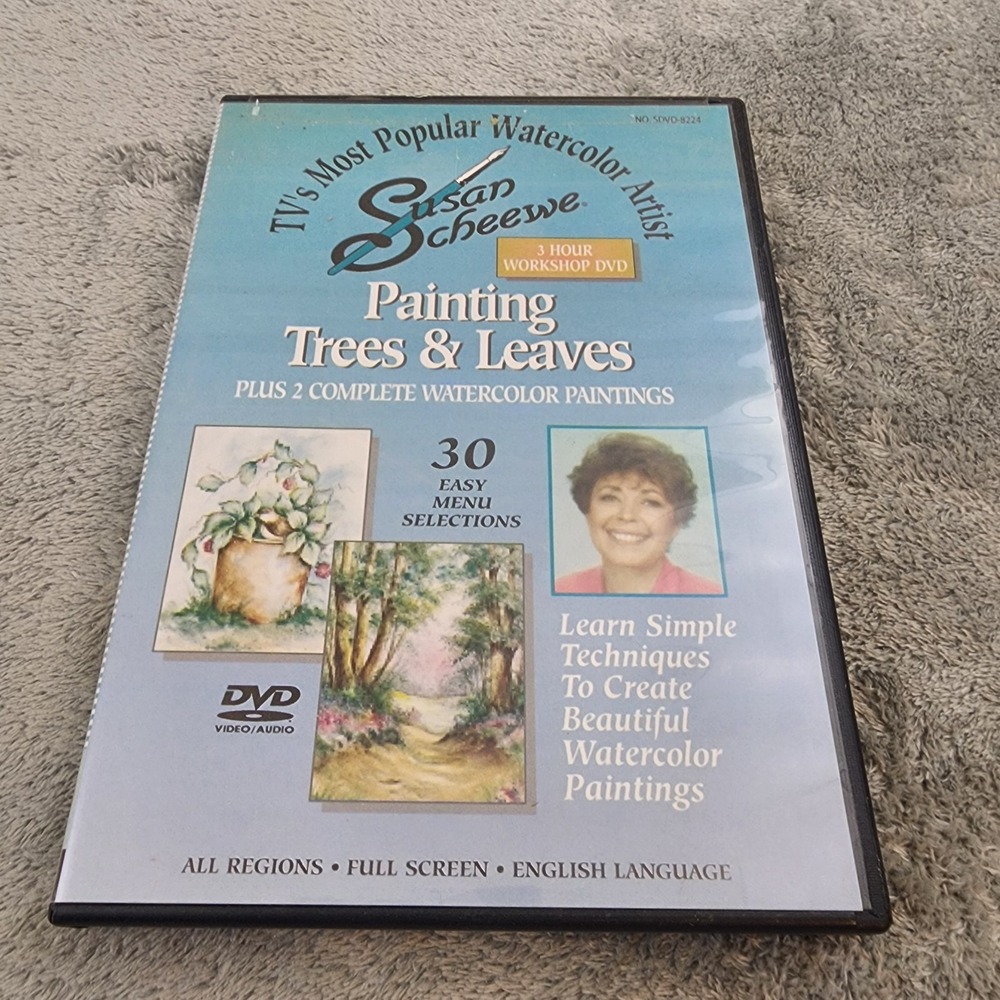 Painting Trees & Leaves Susan Scheewe Water color artist dvd guide